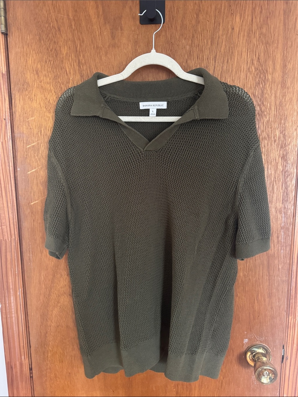 Woven knit shirt